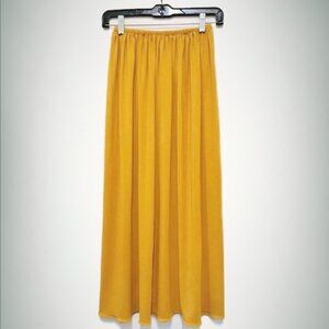 Mustard Yellow Midi Skirt Size XS Ameynra design